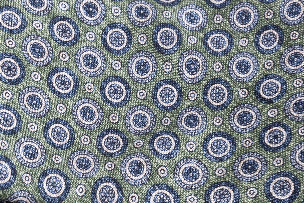 Pure silk green tie