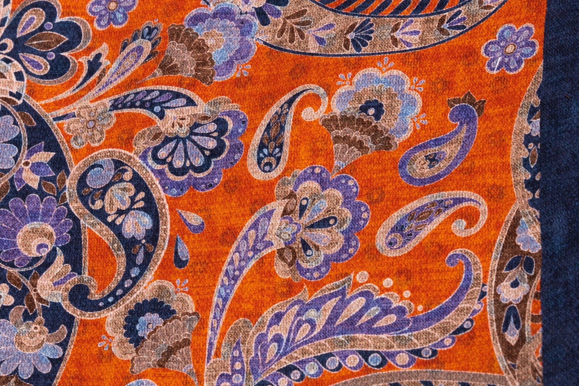Orange silk scarf