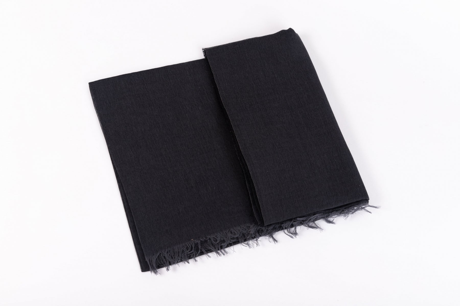 Black pure cotton scarf