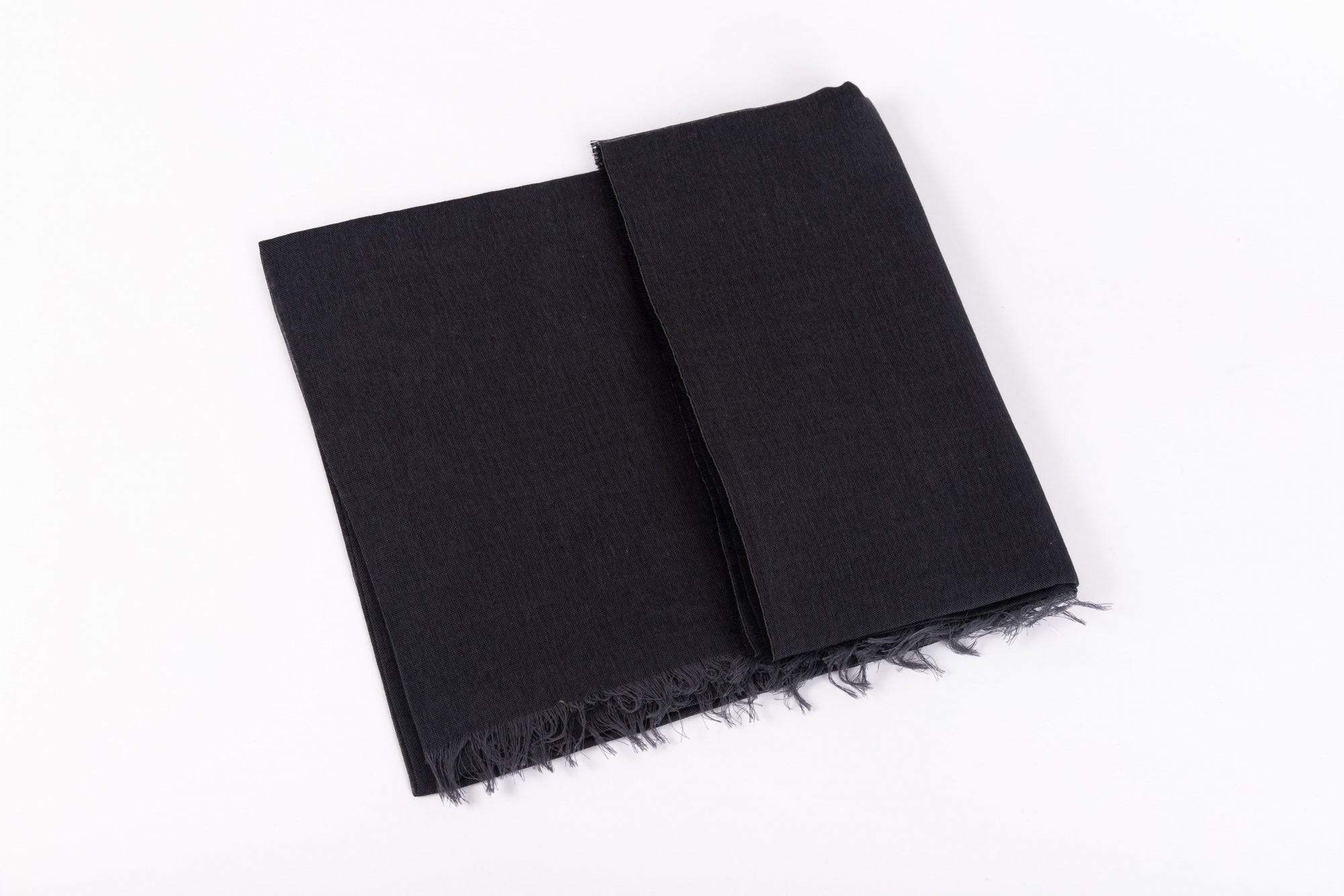 Black pure cotton scarf