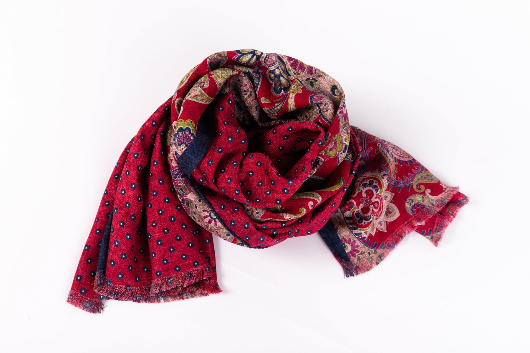 Fuchsia silk scarf