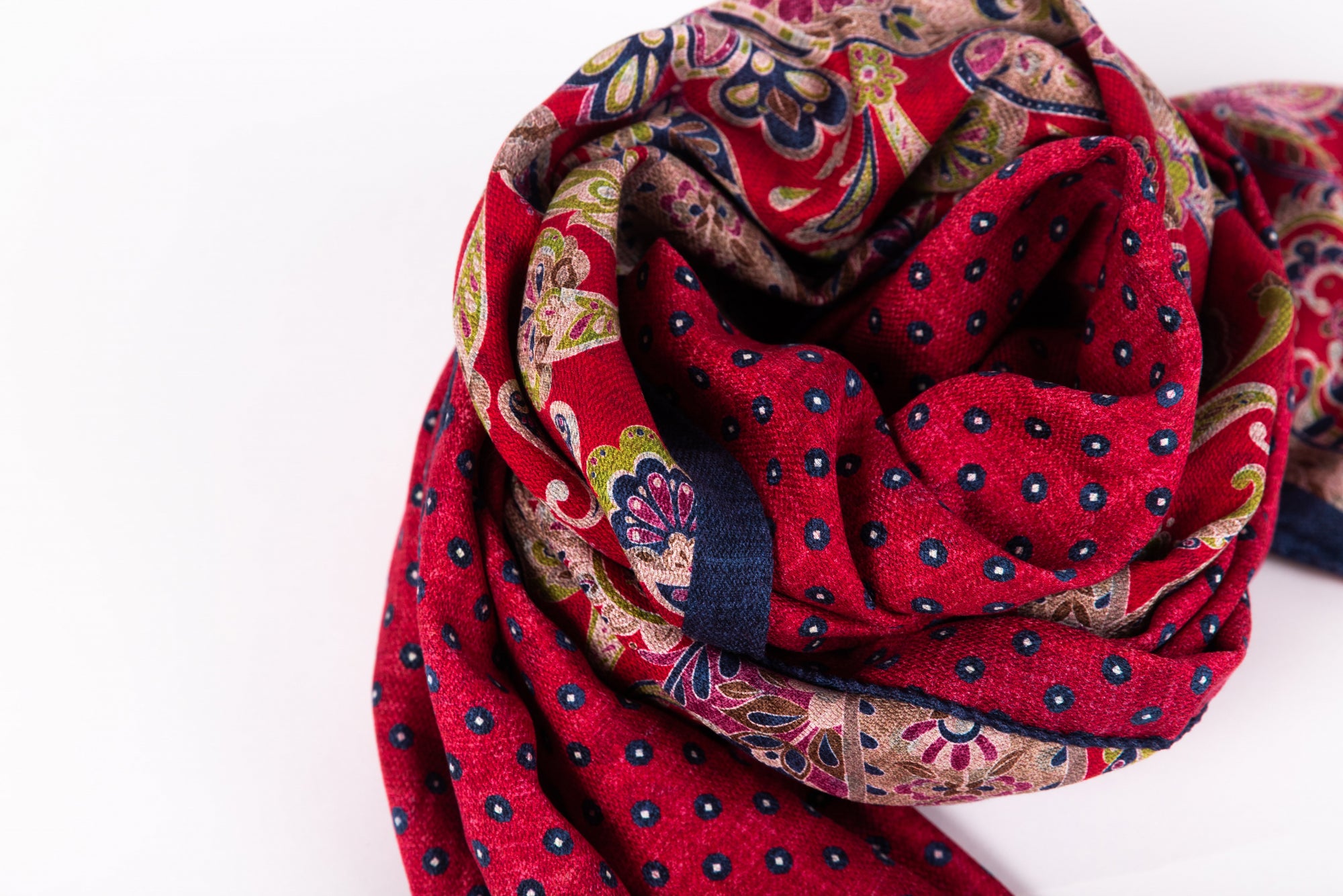 Fuchsia silk scarf