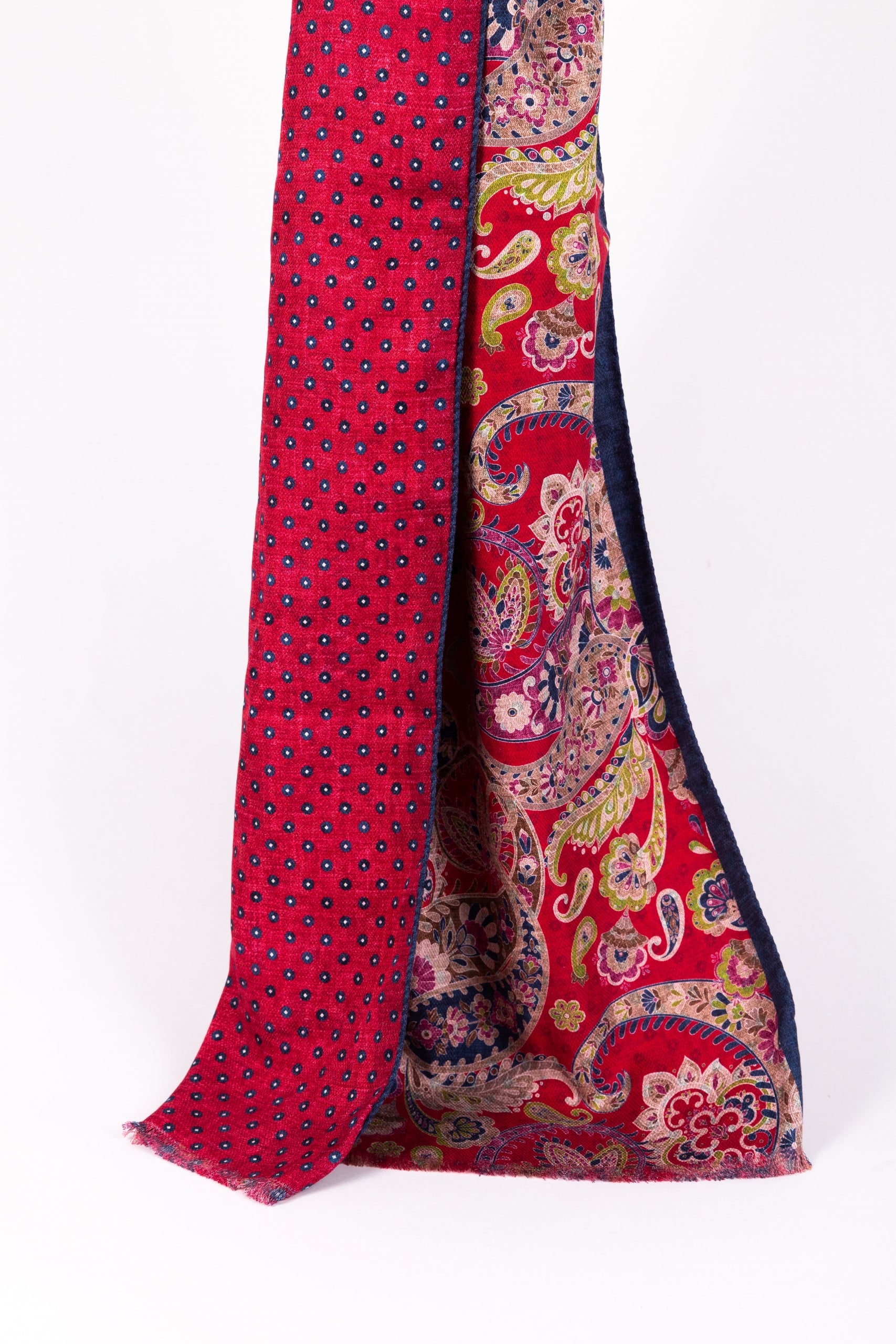 Fuchsia silk scarf