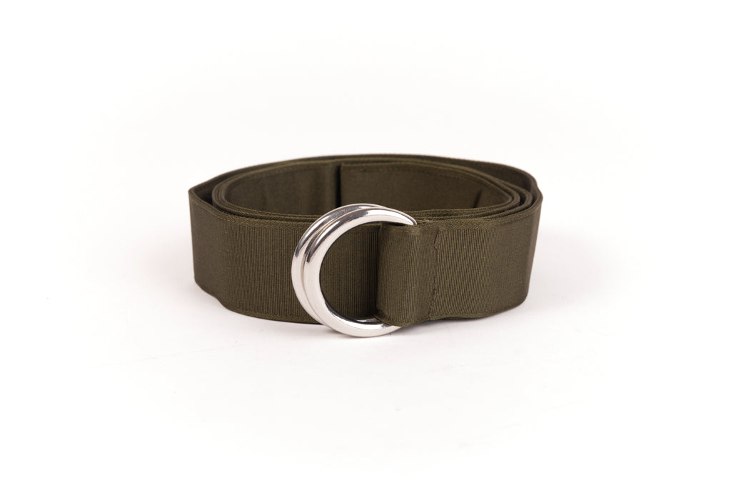 Green fabric belt