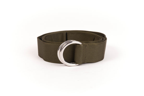 Green fabric belt