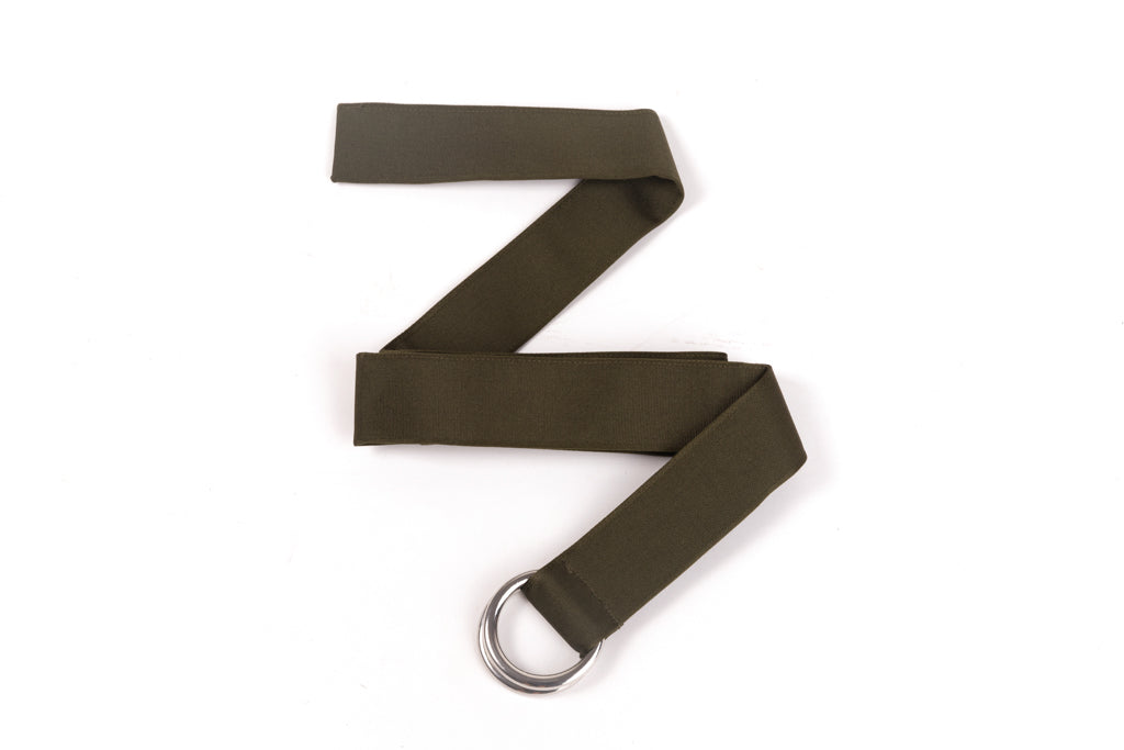 Green fabric belt