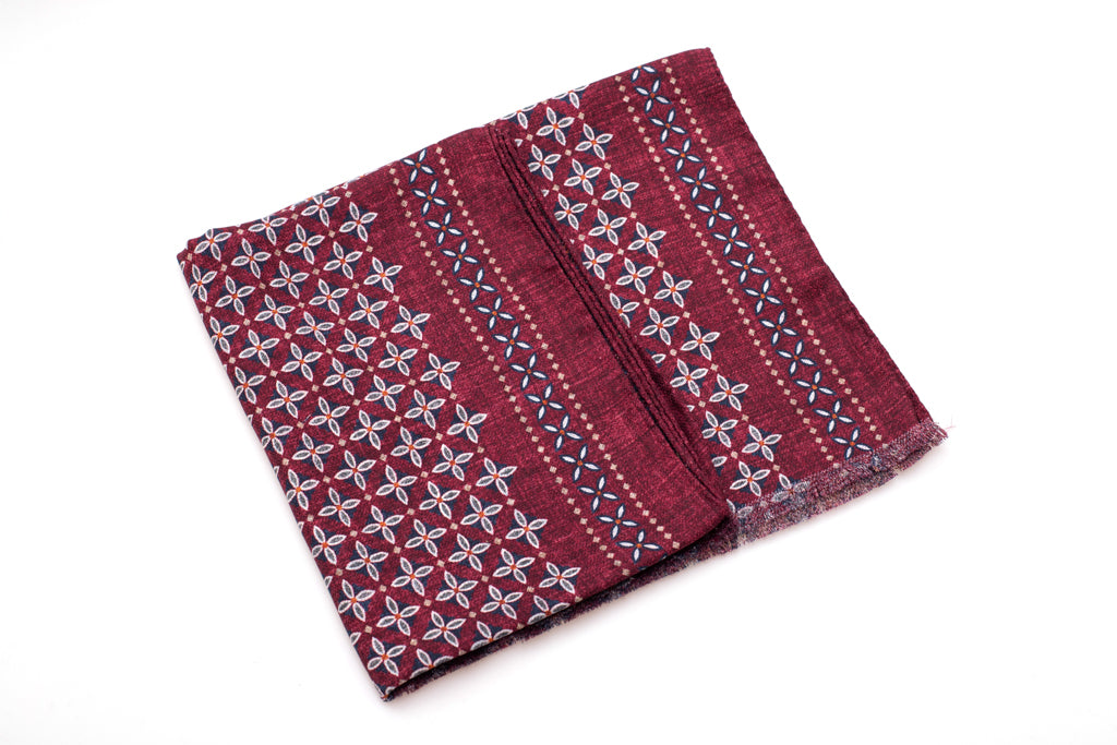 Red silk scarf