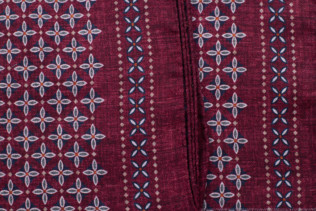 Red silk scarf