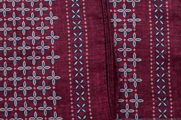 Red silk scarf