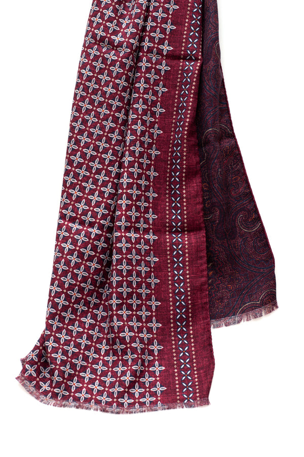 Red silk scarf