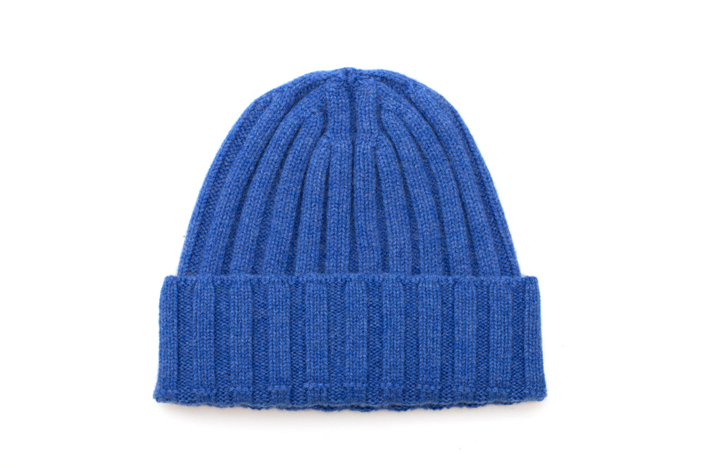 Blue cashmere hat