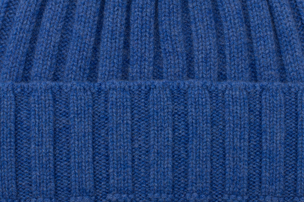 Blue cashmere hat