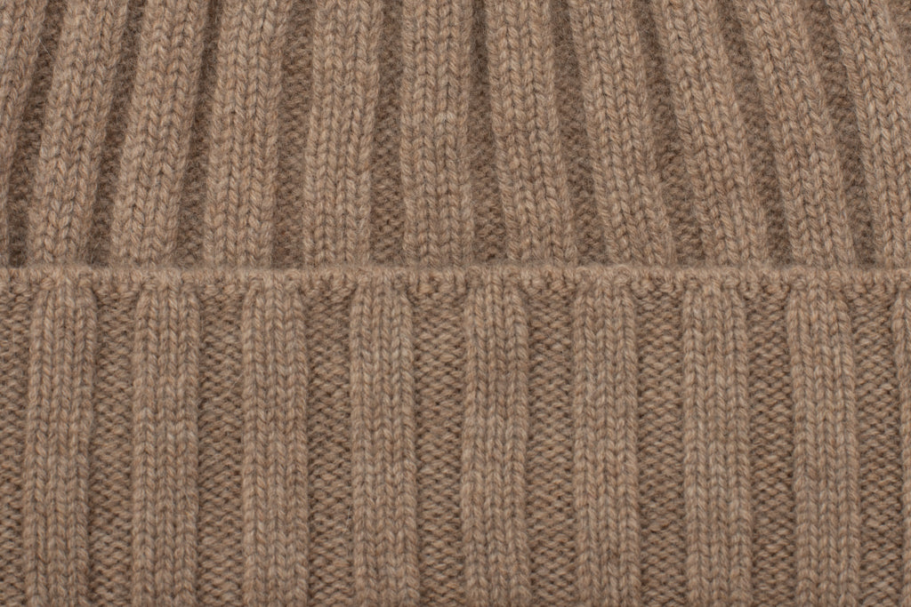 Berretto nocciola cashmere