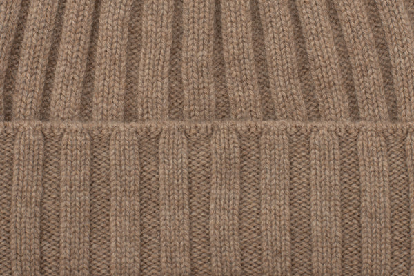 Berretto nocciola cashmere