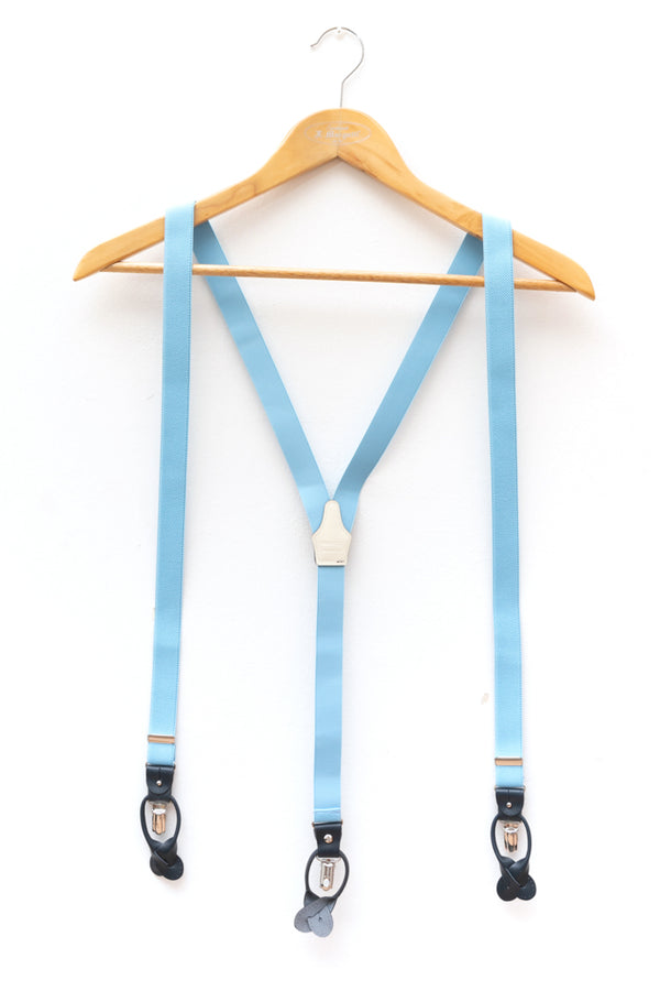 Light blue suspenders