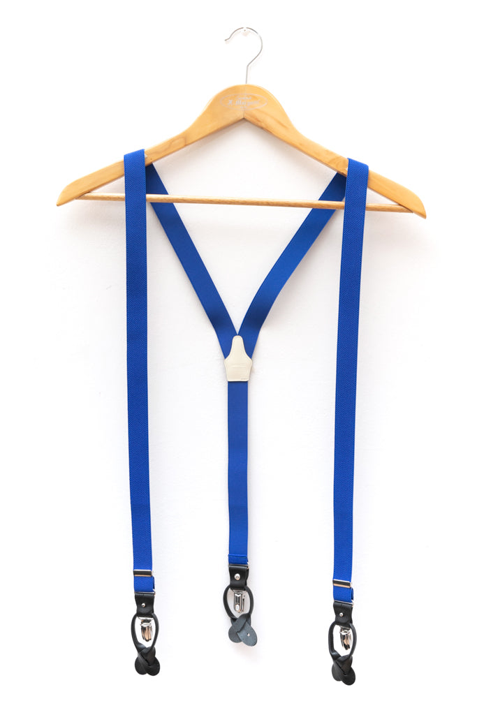 Blue suspenders