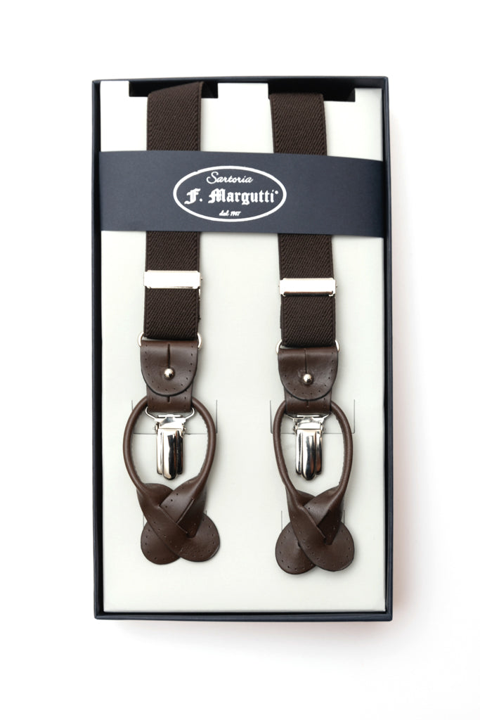 Brown suspenders