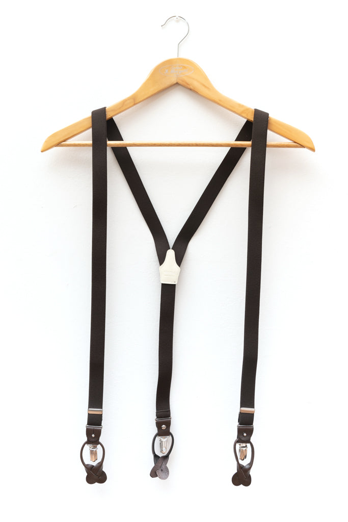 Brown suspenders