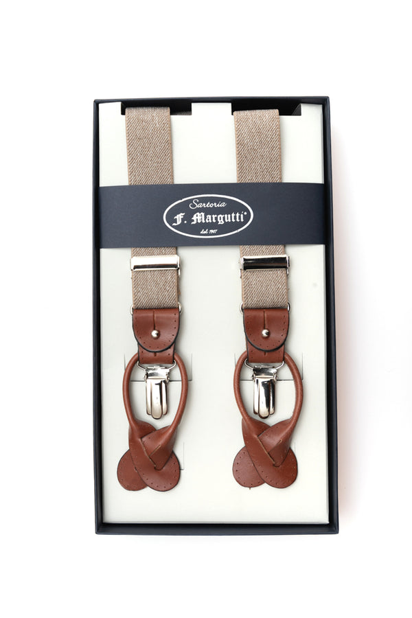 Bretelles marron clair