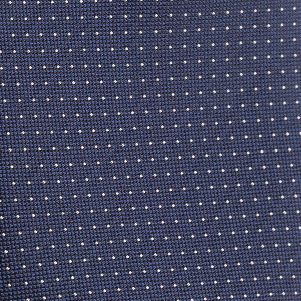 Cravatta artigianale sartoria fatta a mano blu