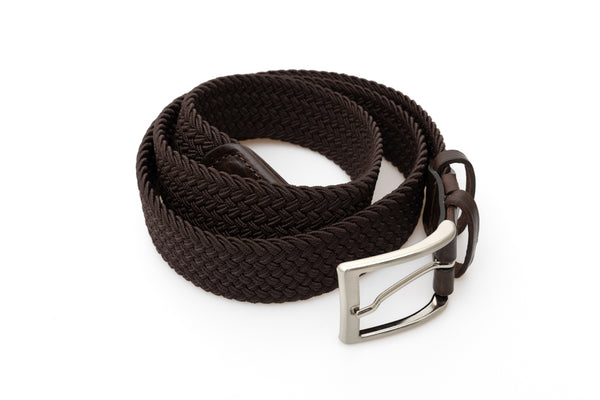 Brown elastic belt