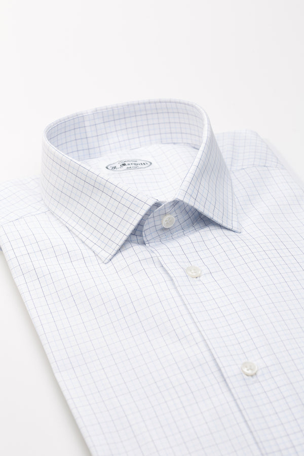 Thomas Mason White Check Shirt