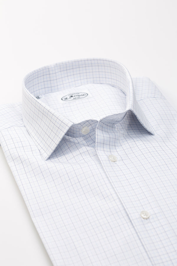 Thomas Mason White Check Shirt