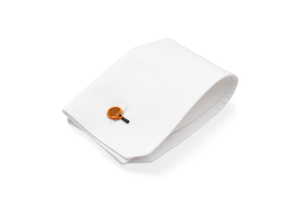 Srebrni manžetni dugmadi u obliku reketa