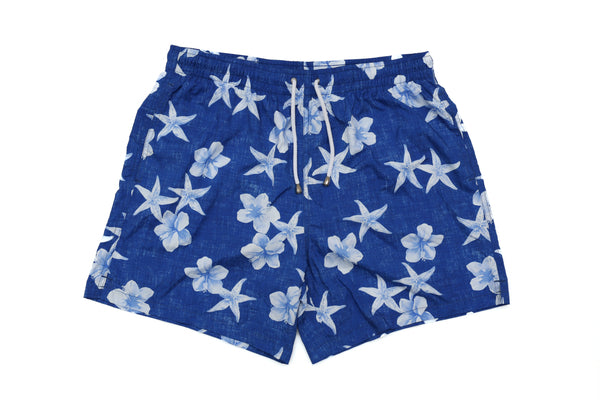 Blauwe Bloemen Badpak