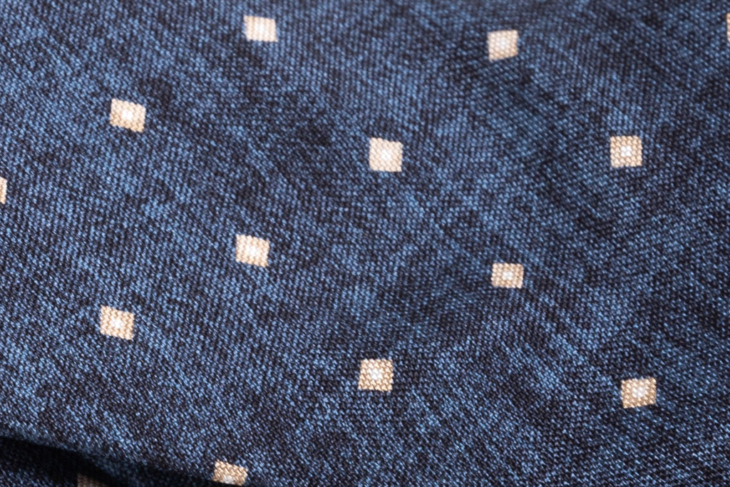 Sporty Blue Silk Tie