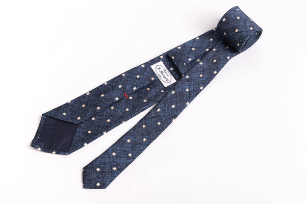 Sporty Blue Silk Tie