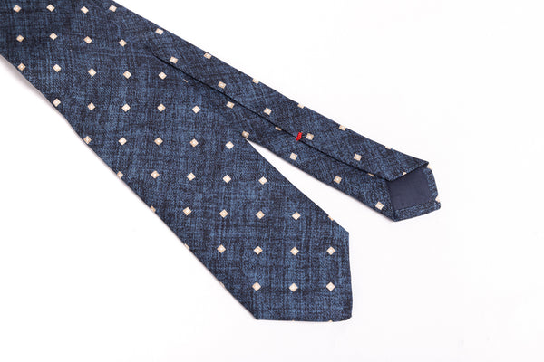 Sporty Blue Silk Tie