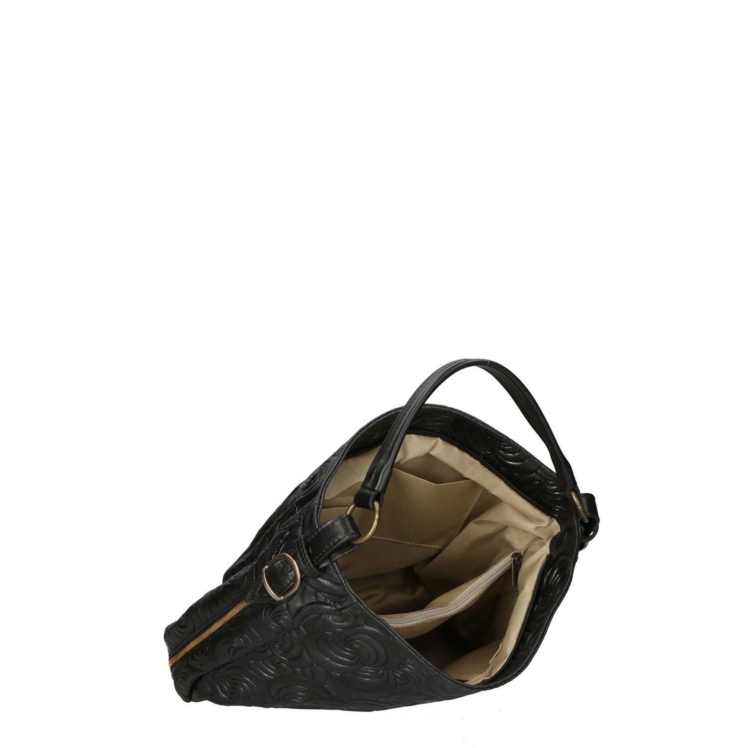 Elegante borsa da donna in suede - 33x33x13 cm - 80013