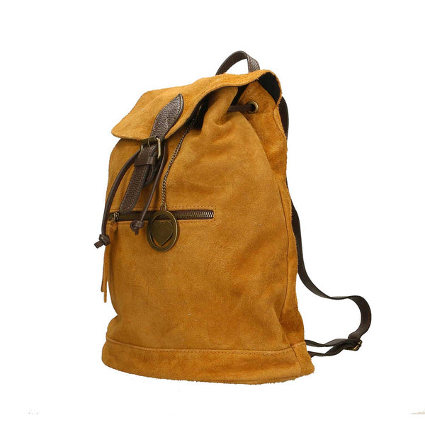 Women's Suede Backpack - 32x38x17 cm - 80022