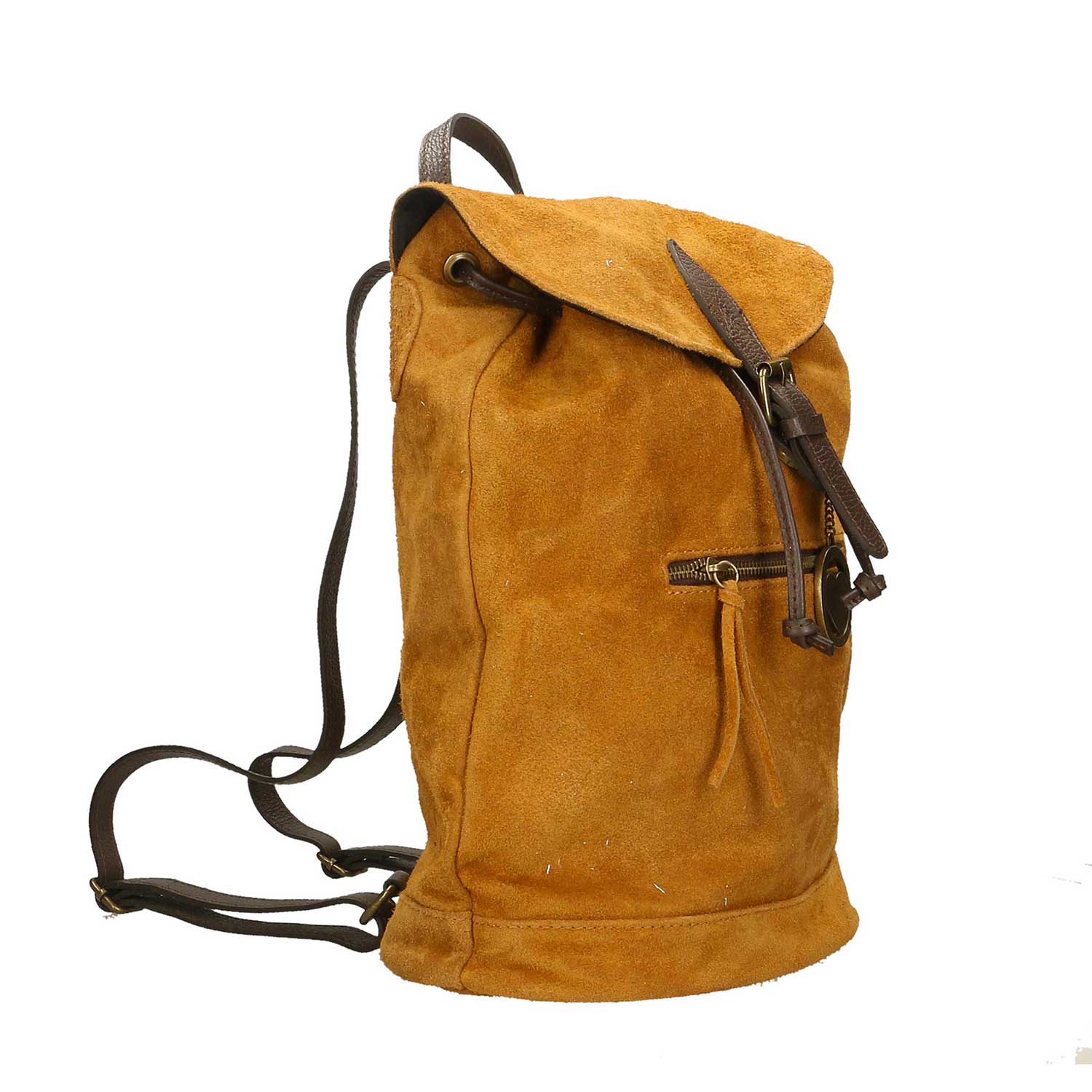 Women's Suede Backpack - 32x38x17 cm - 80022