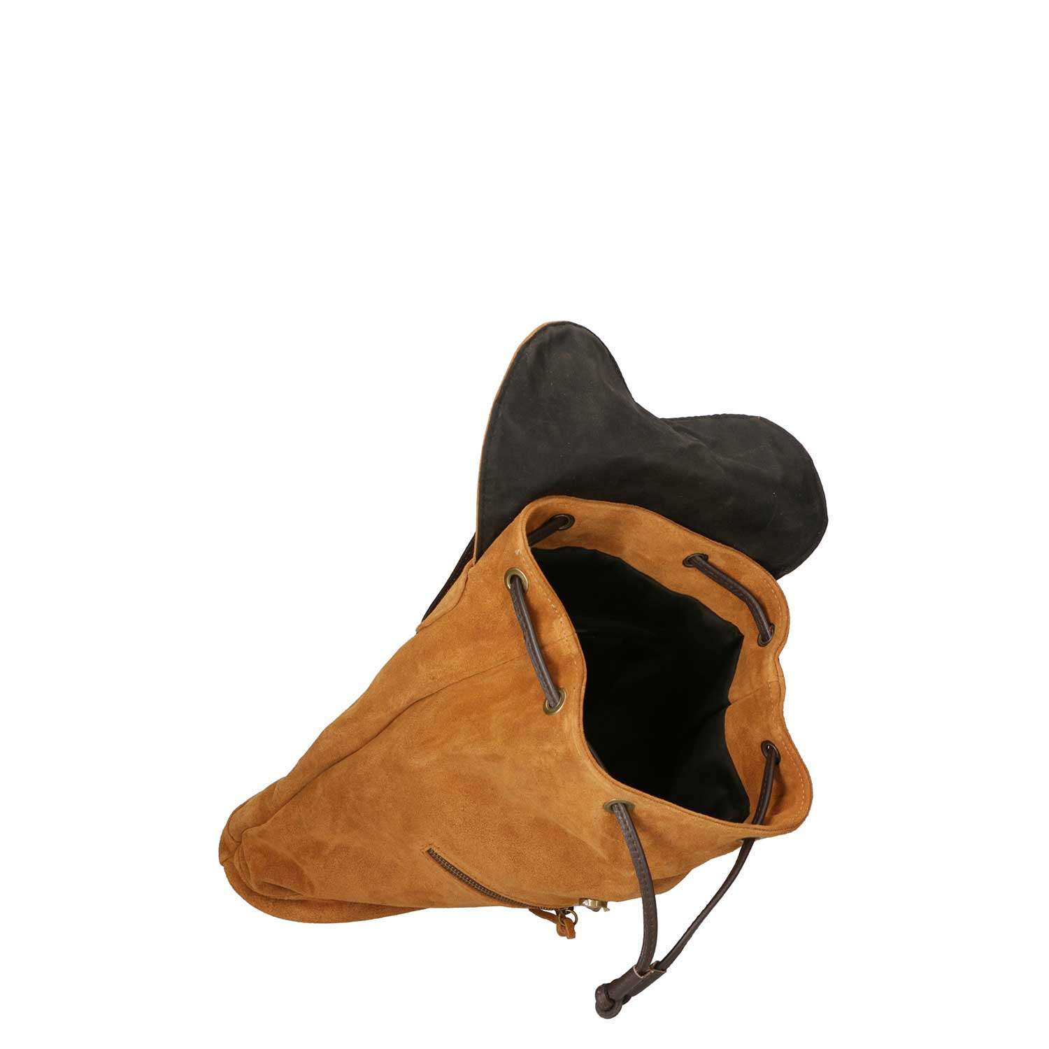 Women's Suede Backpack - 32x38x17 cm - 80022