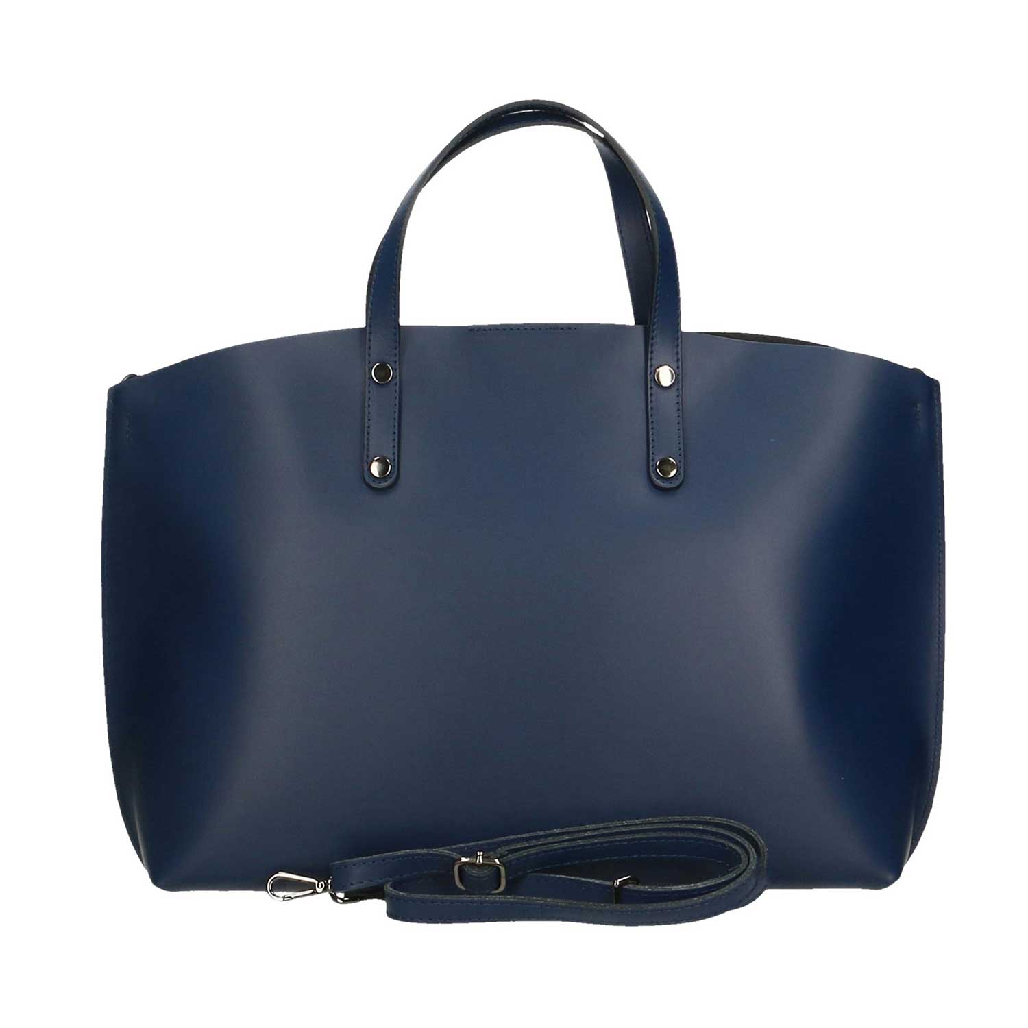 Large women's leather bag - 47x30x14 cm - 2094