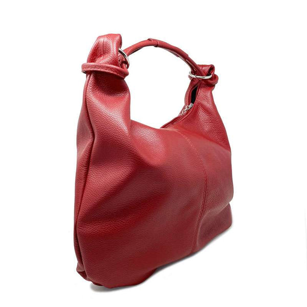 Women's Leather Bag with Cross Handle - Matera 5280