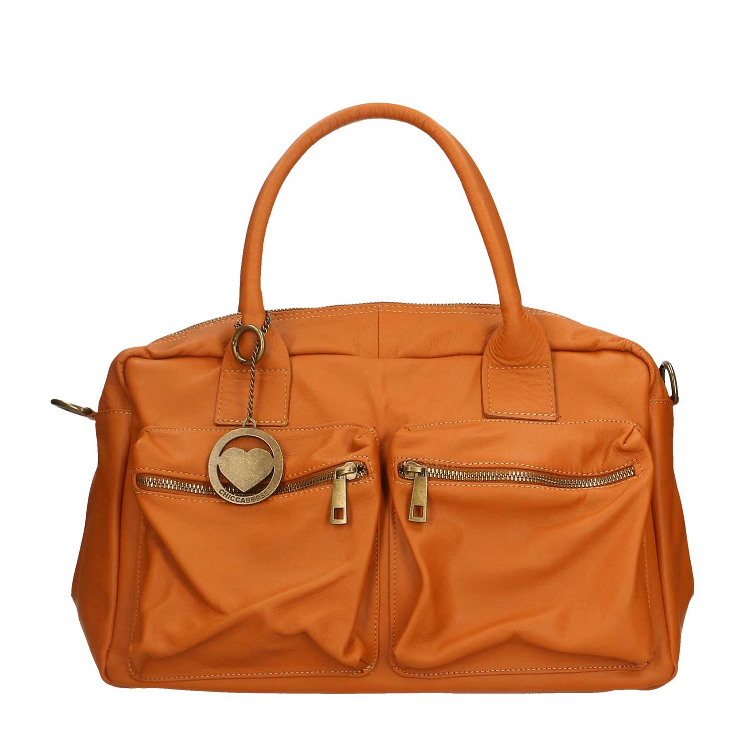 Grande Borsa da Viaggio a Mano per Donne in Pelle - 36x26x15 cm - 6173