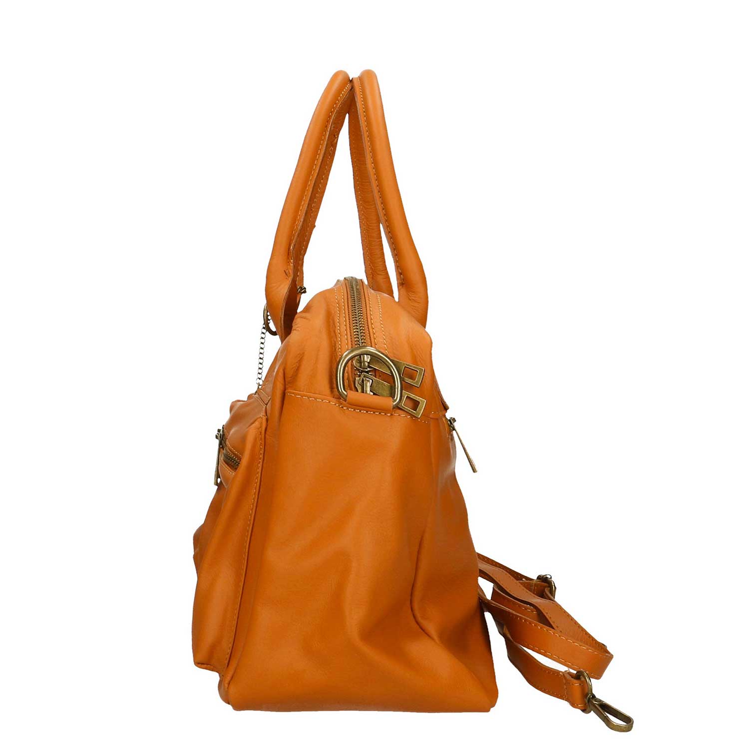 Large Hand Travel Bag for Women in Leather - 36x26x15 cm - 6173