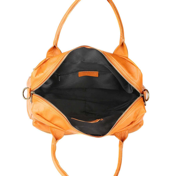 Large Hand Travel Bag for Women in Leather - 36x26x15 cm - 6173