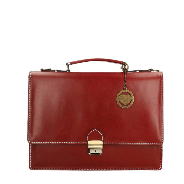 Borsa da lavoro, Valigetta, Portadocumenti da uomo in pelle - 38x28x12 cm - 7003