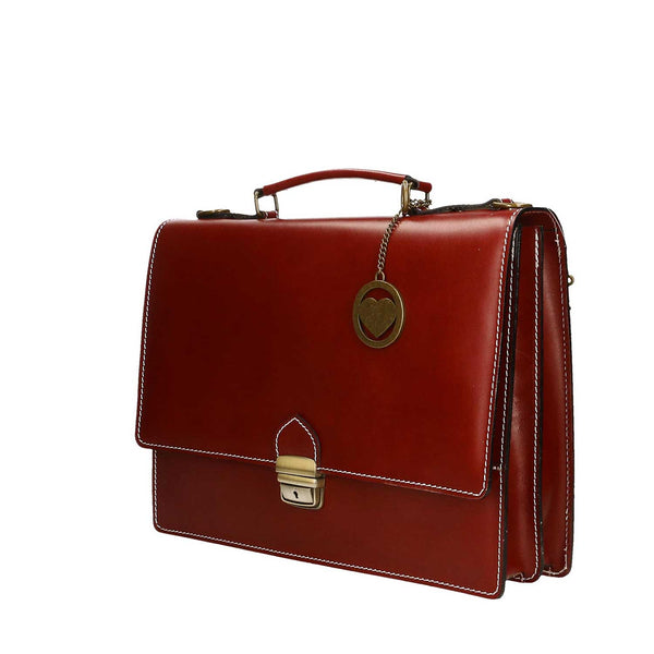 Borsa da lavoro, Valigetta, Portadocumenti da uomo in pelle - 38x28x12 cm - 7003