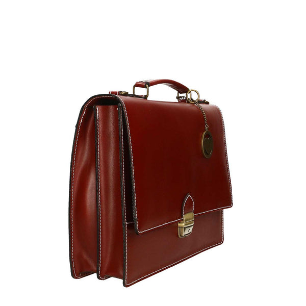 Work Bag, Briefcase, Men's Document Holder in Leather - 38x28x12 cm - 7003