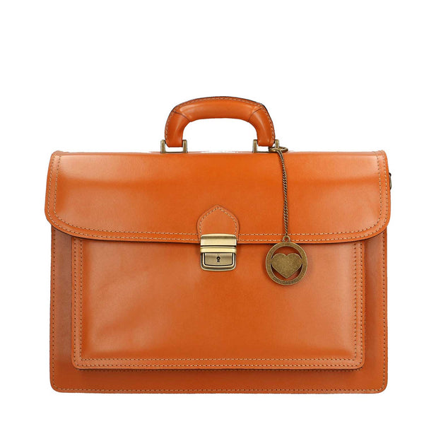 Borsa da lavoro, Cartella, Porta Documenti 24 ore ufficio da Uomo in pelle - 39x30x18 cm - 7008