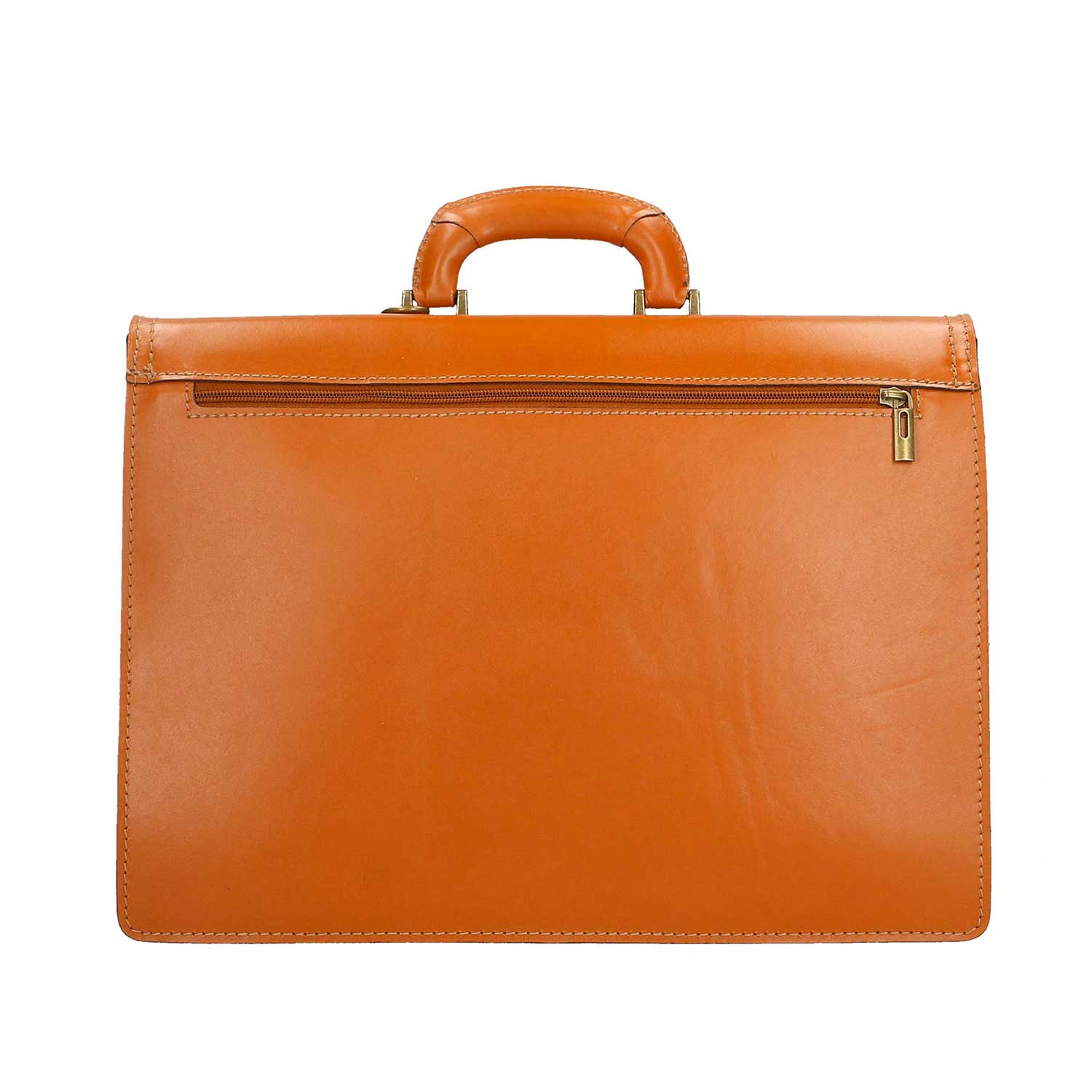 Work Bag, Briefcase, 24-Hour Document Holder for Men in Leather - 39x30x18 cm - 7008