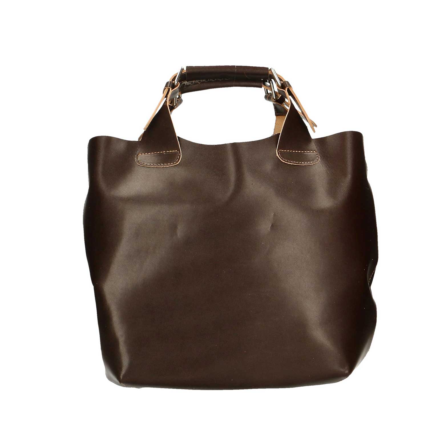 Large Leather Shoulder Bag for Women - 44x30x13 cm - 9007