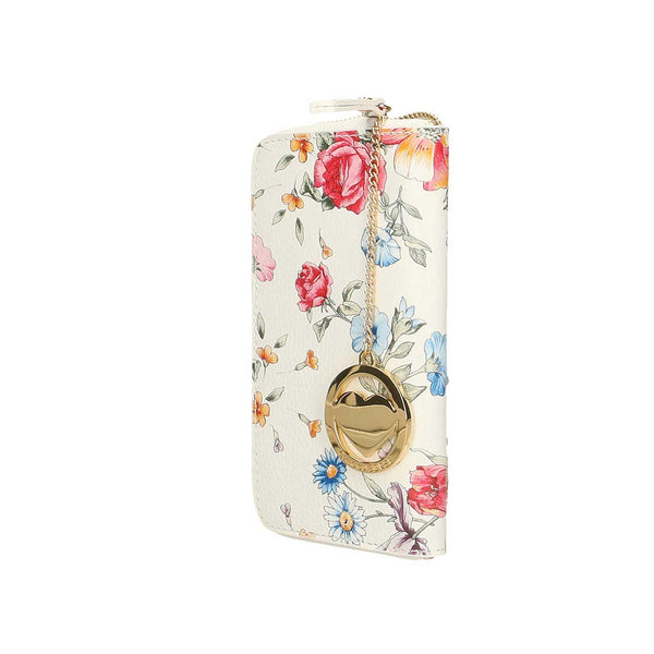 Large Floral Pattern Women's Wallet - 10030