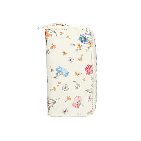 Large Floral Pattern Women's Wallet - 10030