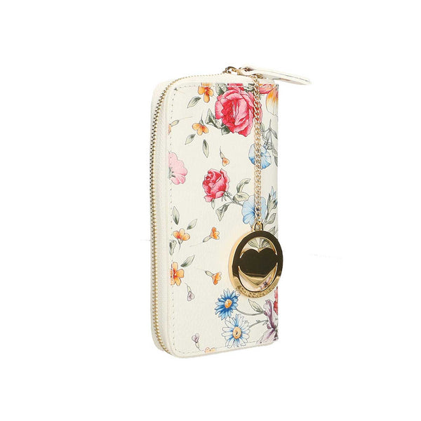 Large Floral Pattern Women's Wallet - 10030